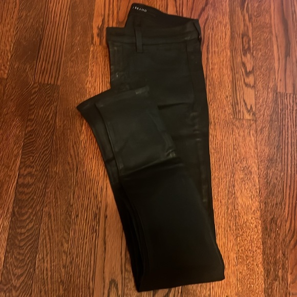 J Brand black Coated Wax jeans size 26 only worn once - Picture 7 of 7